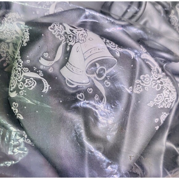 Latex Balloons Wedding Bells & Bouquets Print 100 Pieces 11" Round Silver NEW - Picture 5 of 6